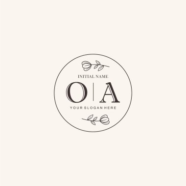 OA Minimalist Klasik Markalaşma Kimliği İlk Logo Tasarımı