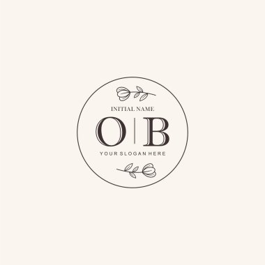 OB Minimalist Klasik Markalaştırma Kimliği İlk Logo Tasarımı