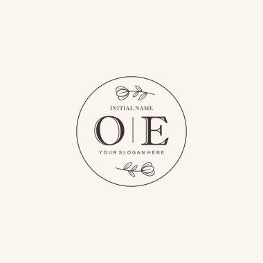 OE Minimalist Klasik Markalaşma Kimliği İlk Logo Tasarımı