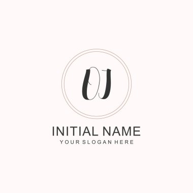 Markalaşma Kimliği için OI Minimalist Klasik Logo Tasarımı