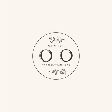 Markalaşma Kimliği için OO Minimalist Klasik Logo Tasarımı