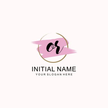 Veya Sanatsal Fırça Aksanlı Modern El Yazısı Logosu