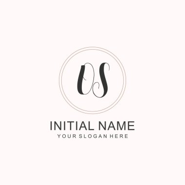 Markalaşma Kimliği için OS Minimalist Klasik Logo Tasarımı