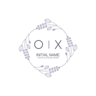 Çiçek İlham Veren OX Zamansız ve Sanatsal Markalaşma Logoları