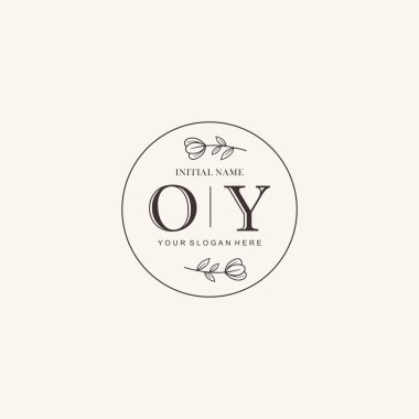 Markalaşma Kimliği için OY Minimalist Klasik Logo Tasarımı