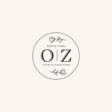 OZ Minimalist Klasik Markalaşma Kimliği İlk Logo Tasarımı