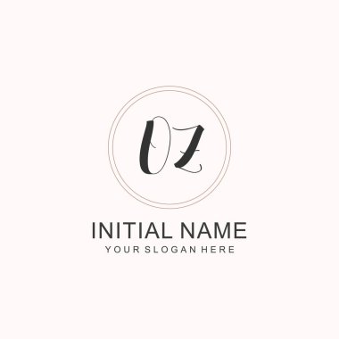 OZ Minimalist Klasik Markalaşma Kimliği İlk Logo Tasarımı