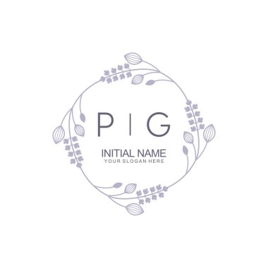 Çiçek İlham Veren Zamansız ve Sanatsal Markalaşma İçin PG Logoları