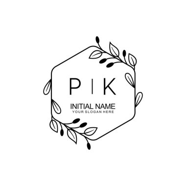 Çiçek İlham Veren PK Logoları Zamansız ve Sanatsal Markalaşma İçin