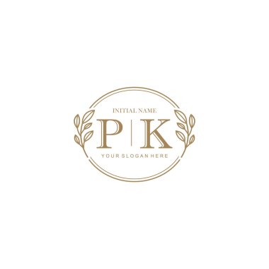 Markalaşma Kimliği için PK Minimalist Klasik Logo Tasarımı
