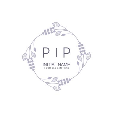 Çiçek İlham Veren PP Logoları Zamansız ve Sanatsal Markalaşma İçin