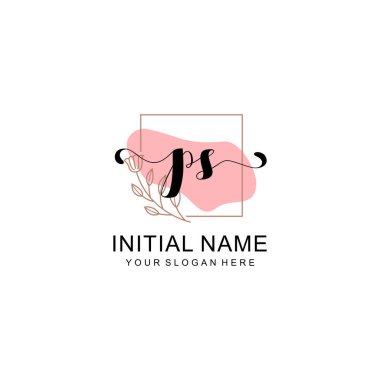 PS Sanatsal Fırça Aksanlı El Yazısı Logosu