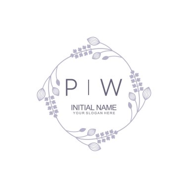 Çiçek İlham Veren İlk PW Logoları Zamansız ve Sanatsal Markalaşma İçin