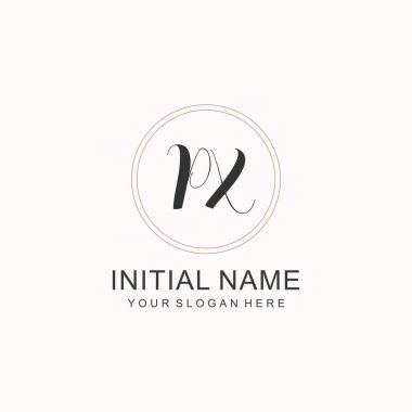Markalaşma Kimliği için PX Minimalist Klasik Logo Tasarımı
