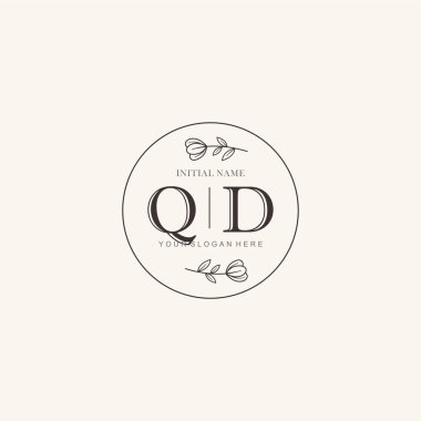 Markalaşma Kimliği için QD Minimalist Klasik Logo Tasarımı