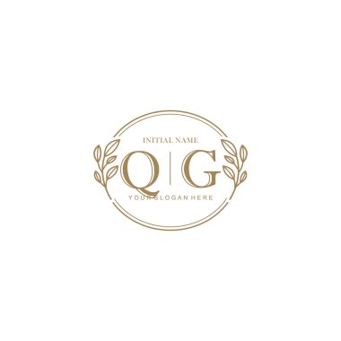Markalaşma Kimliği için QG Minimalist Klasik Logo Tasarımı
