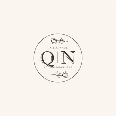 Markalaşma Kimliği için QN Minimalist Klasik Logo Tasarımı