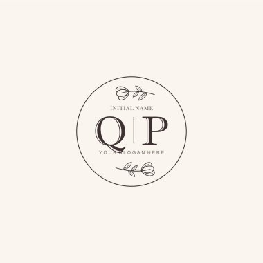 QP Minimalist Klasik Markalaşma Kimliği İlk Logo Tasarımı