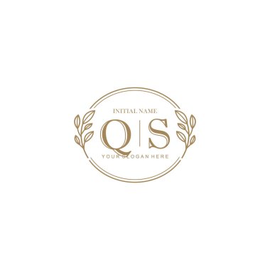 QS Minimalist Klasik Markalaşma Kimliği için İlk Logo Tasarımı