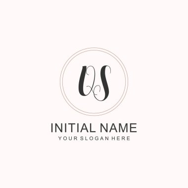 QS Minimalist Klasik Markalaşma Kimliği için İlk Logo Tasarımı