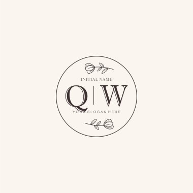 QW Minimalist Klasik Markalaşma Kimliği İlk Logo Tasarımı