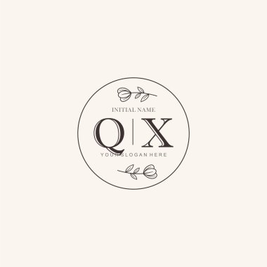 Markalaşma Kimliği için QX Minimalist Klasik Logo Tasarımı