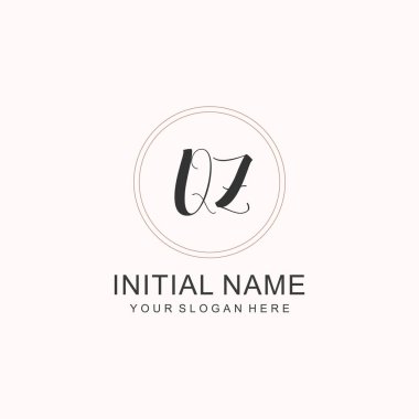 QZ Minimalist Klasik Markalaşma Kimliği İlk Logo Tasarımı