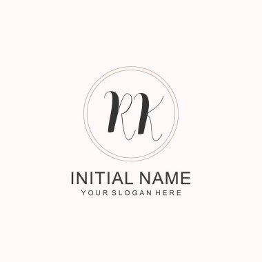 Markalaşma Kimliği için RK Minimalist Klasik Logo Tasarımı