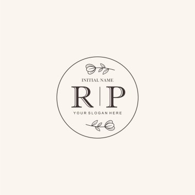 Markalaşma Kimliği için RP Minimalist Klasik Logo Tasarımı