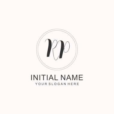 Markalaşma Kimliği için RP Minimalist Klasik Logo Tasarımı