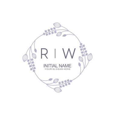 Çiçek İlham Veren İlk RW Logoları Zamansız ve Sanatsal Markalaşma İçin