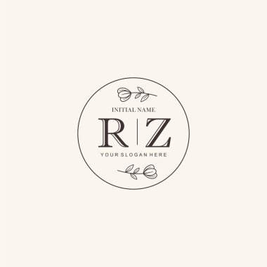 Markalaşma Kimliği için RZ Minimalist Klasik Logo Tasarımı