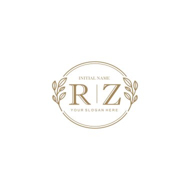 Markalaşma Kimliği için RZ Minimalist Klasik Logo Tasarımı