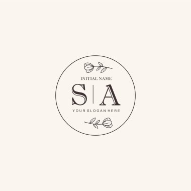 SA Minimalist Klasik Markalaşma Kimliği İlk Logo Tasarımı