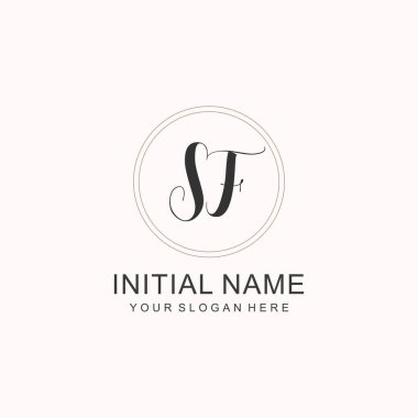 Markalaşma Kimliği için SF Minimalist Klasik İlk Logo Tasarımı