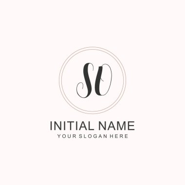 So Minimalist Klasik Markalaşma Kimliği İlk Logo Tasarımı