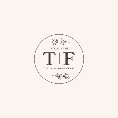 Markalaşma Kimliği için TF Minimalist Klasik Logo Tasarımı