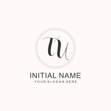 Markalaşma Kimliği için TU Minimalist Klasik Logo Tasarımı