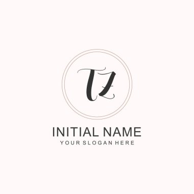 Markalaşma Kimliği için TZ Minimalist Klasik Logo Tasarımı