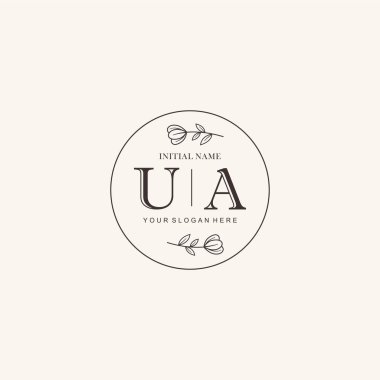 Markalaşma Kimliği için UA Minimalist Klasik Logo Tasarımı