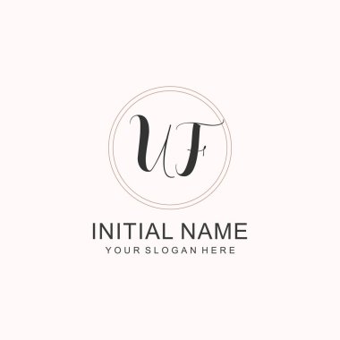 Markalaşma Kimliği için UF Minimalist Klasik Logo Tasarımı