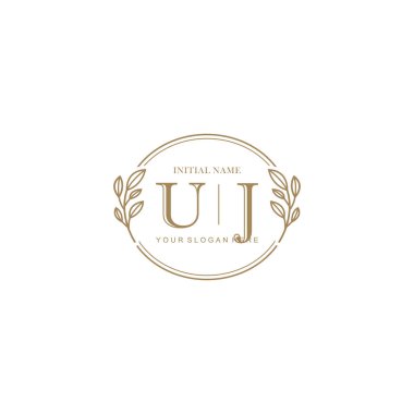 Markalaşma Kimliği için UJ Minimalist Klasik Logo Tasarımı