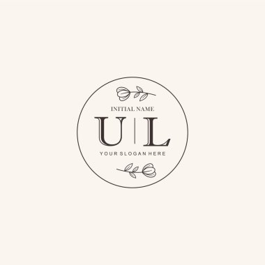 Markalaşma Kimliği için UL Minimalist Klasik Logo Tasarımı