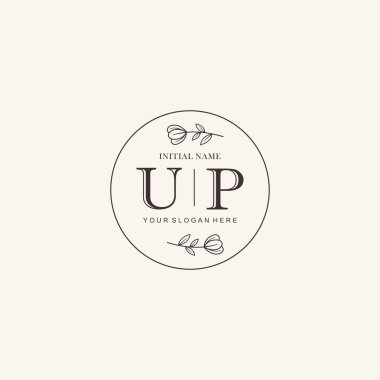 UP Minimalist Klasik Markalaşma Kimliği İlk Logo Tasarımı