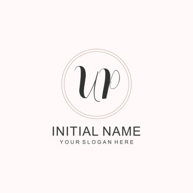 UP Minimalist Klasik Markalaşma Kimliği İlk Logo Tasarımı