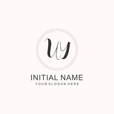 Markalaşma Kimliği için UY Minimalist Klasik Logo Tasarımı