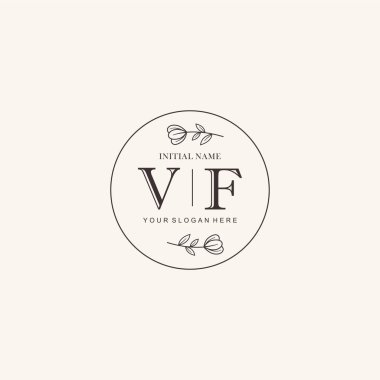 Markalaşma Kimliği için VF Minimalist Klasik Logo Tasarımı
