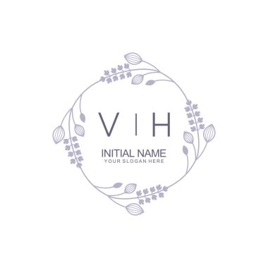 Çiçek İlham Veren İlk VH Logoları Zamansız ve Sanatsal Markalaşma İçin