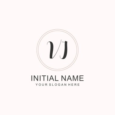 Markalaşma Kimliği için VI Minimalist Klasik İlk Logo Tasarımı