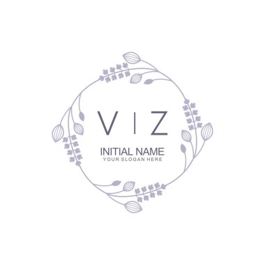 Çiçek İlhamlı Zamansız ve Sanatsal Markalaşma İçin Baş VZ Logoları